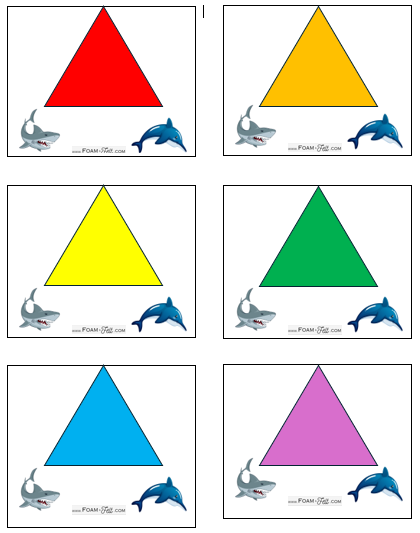 Write the Room-Ocean-Colors and Shapes Activity Digital Download