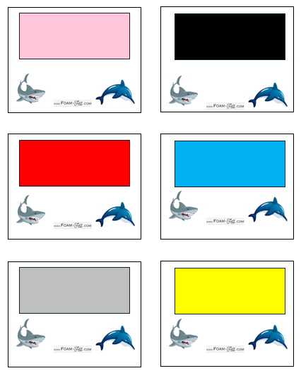 Write the Room-Ocean-Colors and Shapes Activity Digital Download