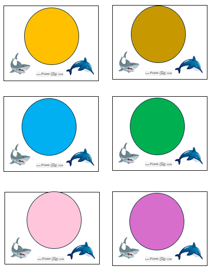 Write the Room-Ocean-Colors and Shapes Activity Digital Download