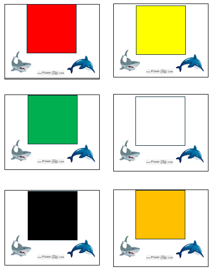 Write the Room-Ocean-Colors and Shapes Activity Digital Download