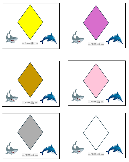 Write the Room-Ocean-Colors and Shapes Activity Digital Download