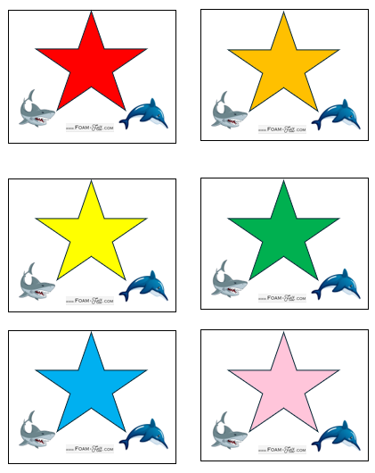 Write the Room-Ocean-Colors and Shapes Activity Digital Download