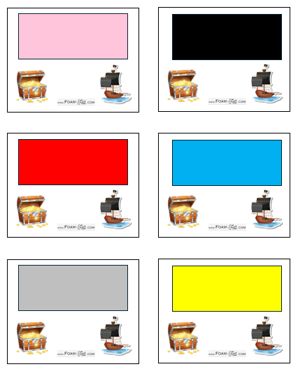 Write the Room-Pirate-Colors and Shapes Activity Digital Download