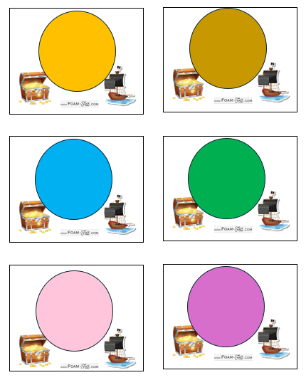 Write the Room-Pirate-Colors and Shapes Activity Digital Download