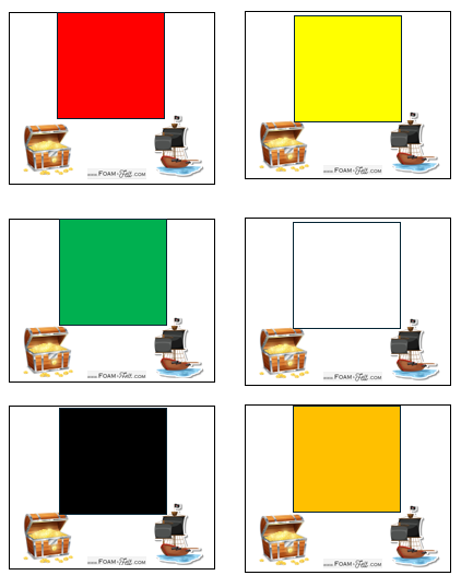 Write the Room-Pirate-Colors and Shapes Activity Digital Download