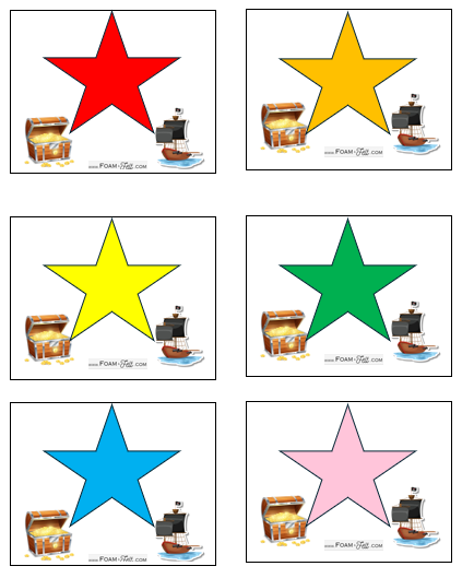 Write the Room-Pirate-Colors and Shapes Activity Digital Download