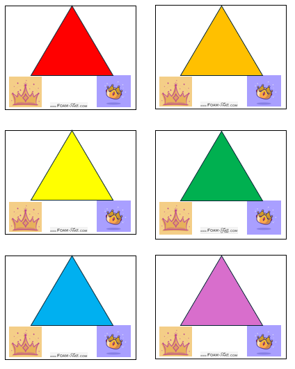 Write the Room-Princess-Colors and Shapes Activity Digital Download