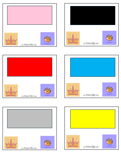 Write the Room-Princess-Colors and Shapes Activity Digital Download