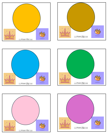 Write the Room-Princess-Colors and Shapes Activity Digital Download