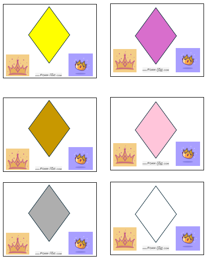 Write the Room-Princess-Colors and Shapes Activity Digital Download