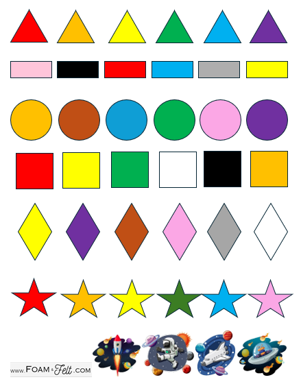 Write the Room-Space-Colors and Shapes Activity Digital Download