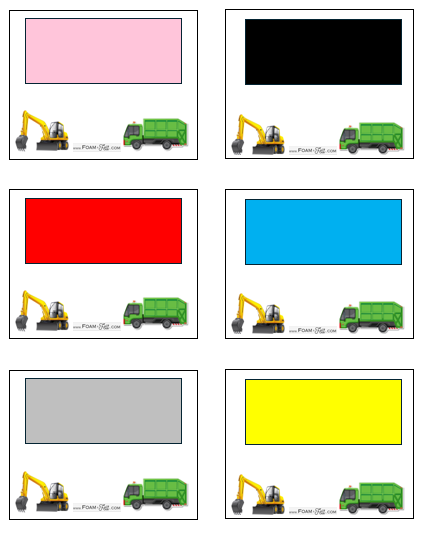 Write the Room-Vehicles-Colors and Shapes Activity Digital Download