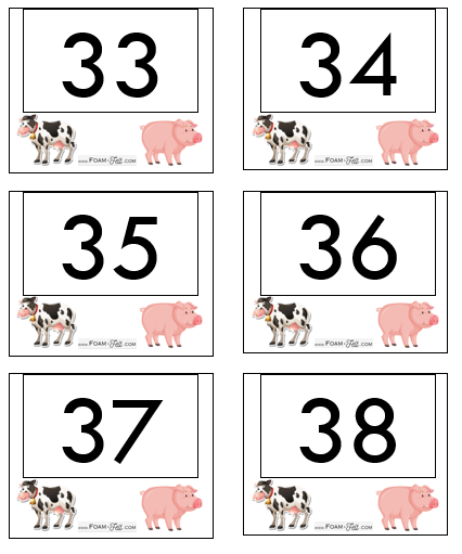 Write the Room-Farm-Numbers 21-40 Activity Digital Download