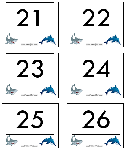 Write the Room-Ocean-Numbers 21-40 Activity Digital Download