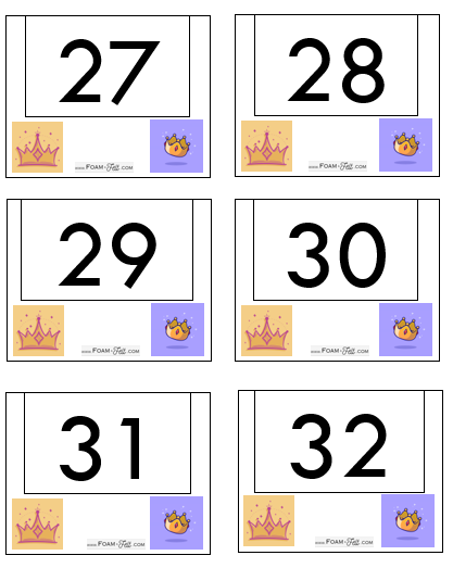 Write the Room-Princess-Numbers 21-40 Activity Digital Download