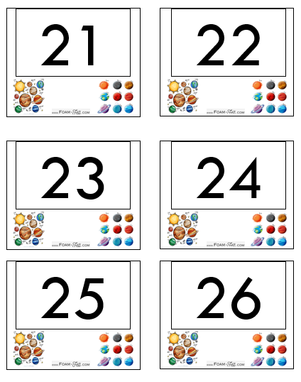 Write the Room-Space-Numbers 21-40 Activity Digital Download