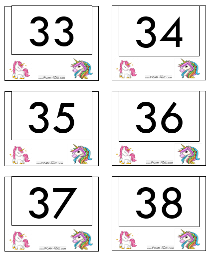 Write the Room-Unicorn-Numbers 21-40 Activity Digital Download