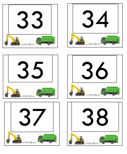 Write the Room-Vehicles-Numbers 21-40 Activity Digital Download