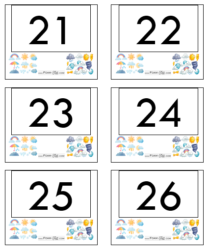 Numbers 21-40 Write the Room Bundle-12 Themes Digital Download