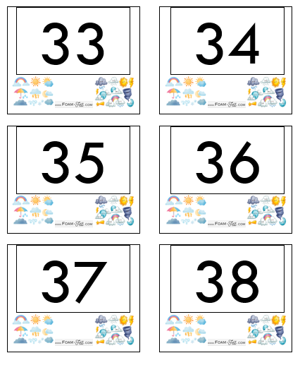 Write the Room-Weather-Numbers 21-40 Activity Digital Download