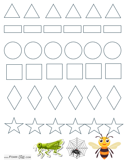 Write the Room-Bugs-Color Your Own Colors and Shapes Digital Download