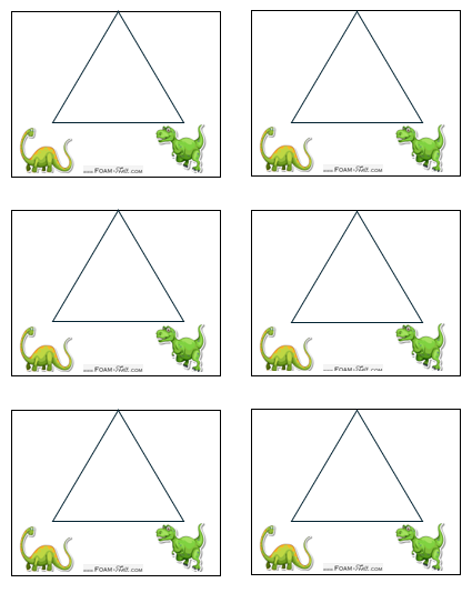 Write the Room-Dinosaur-Color Your Own Colors and Shapes Digital Download