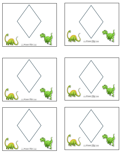 Write the Room-Dinosaur-Color Your Own Colors and Shapes Digital Download