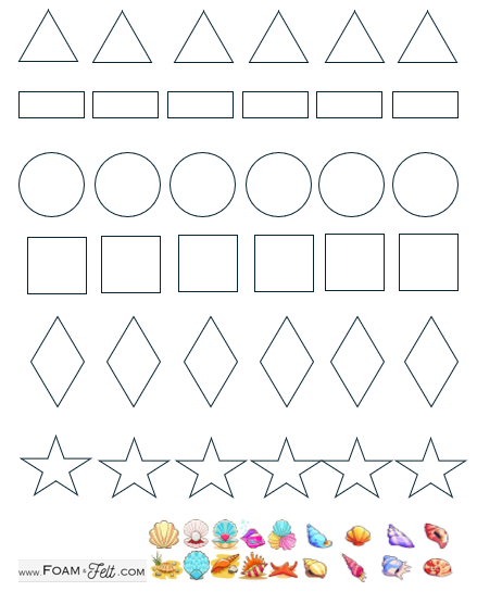 Write the Room-Mermaid-Color Your Own Colors and Shapes Digital Download