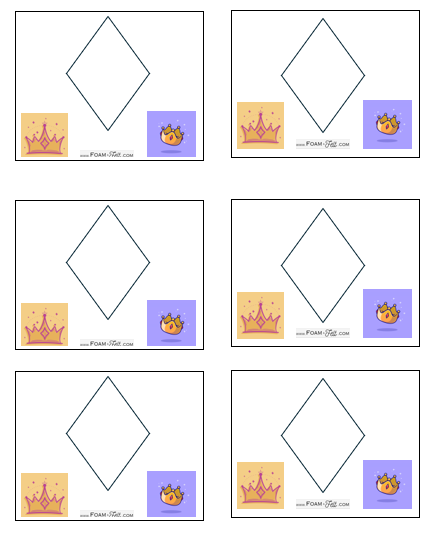 Write the Room-Princess-Color Your Own Colors and Shapes Digital Download