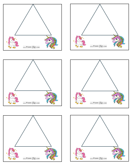 Write the Room-Unicorn-Color Your Own Colors and Shapes Digital Download