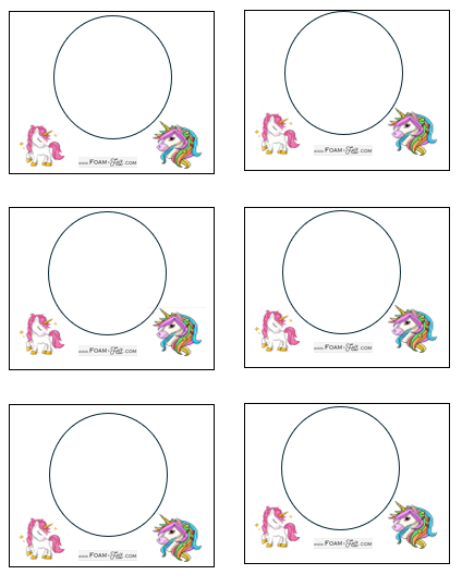 Write the Room-Unicorn-Color Your Own Colors and Shapes Digital Download