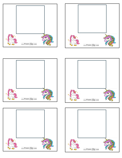 Write the Room-Unicorn-Color Your Own Colors and Shapes Digital Download