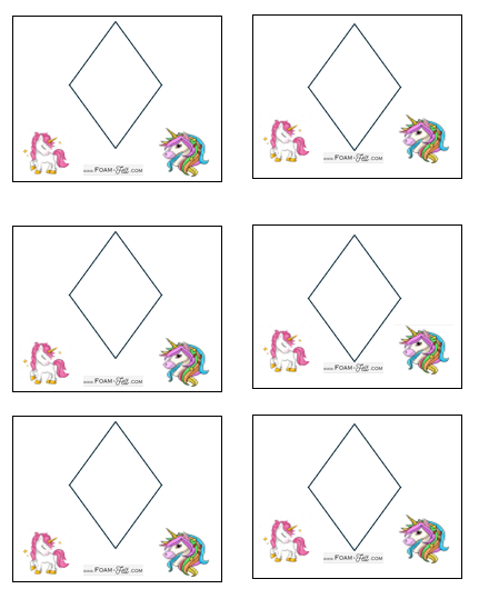 Write the Room-Unicorn-Color Your Own Colors and Shapes Digital Download