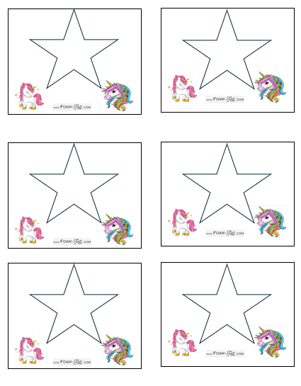 Write the Room-Unicorn-Color Your Own Colors and Shapes Digital Download