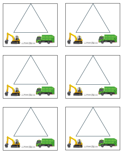 Write the Room-Vehicles-Color Your Own Colors and Shapes Digital Download