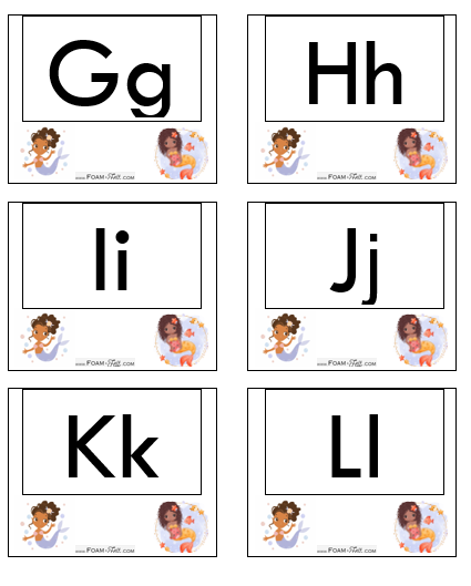 Write the Room-Mermaid-Alphabet Activity Digital Download