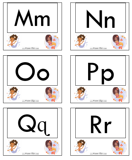 Write the Room-Mermaid-Alphabet Activity Digital Download