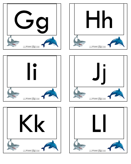 Write the Room-Ocean-Alphabet Activity Digital Download