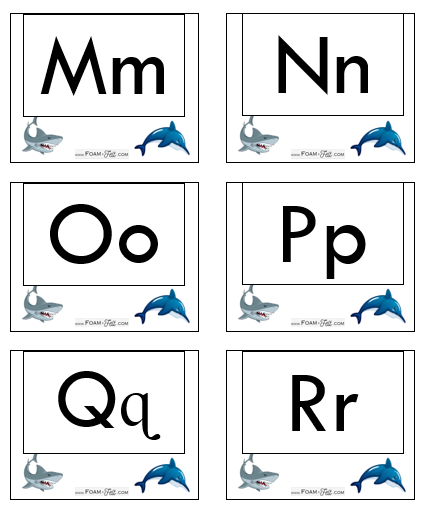 Write the Room-Ocean-Alphabet Activity Digital Download