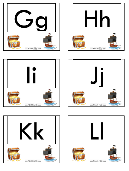 Write the Room-Pirate-Alphabet Activity