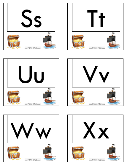 Write the Room-Pirate-Alphabet Activity