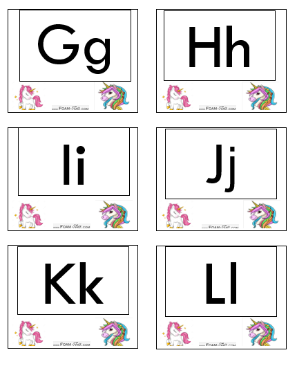 Write the Room-Unicorn-Alphabet Activity Digital Download