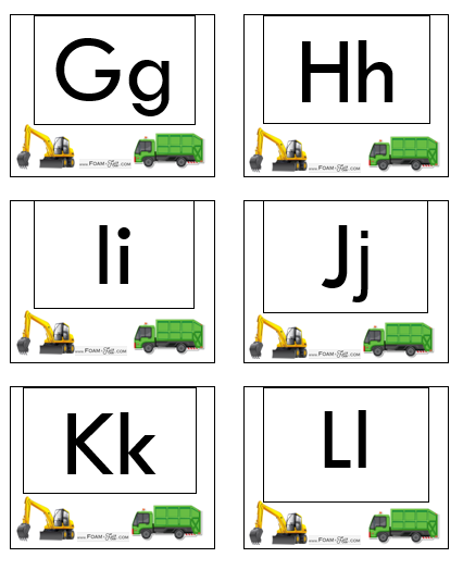 Write the Room-Vehicles-Alphabet Activity Digital Download