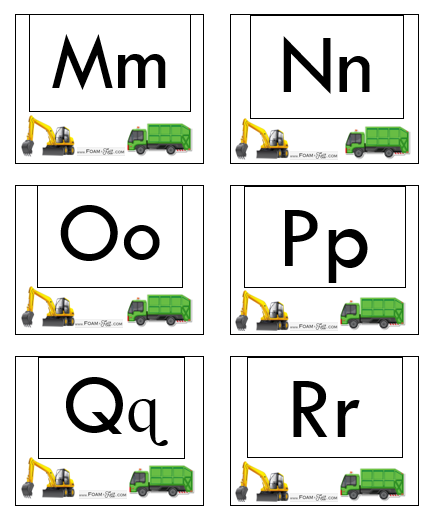 Write the Room-Vehicles-Alphabet Activity Digital Download