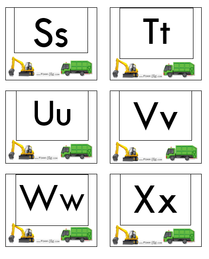 Write the Room-Vehicles-Alphabet Activity Digital Download