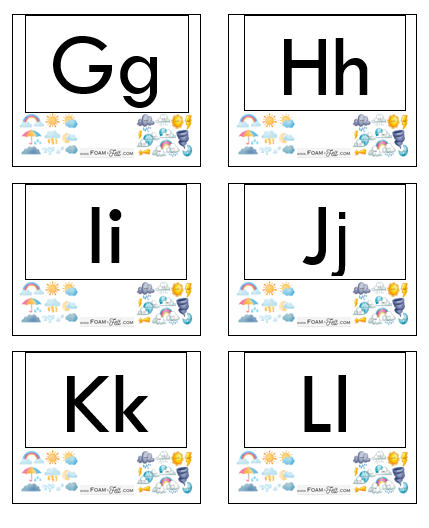 Write the Room-Weather-Alphabet Activity Digital Download