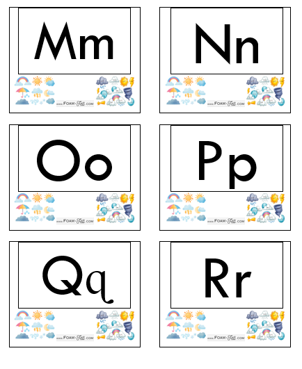 Write the Room-Weather-Alphabet Activity Digital Download