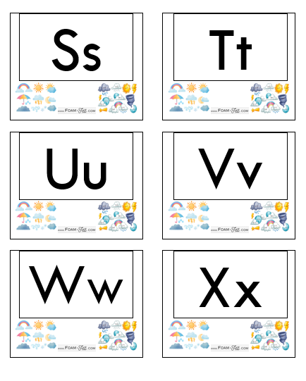 Write the Room-Weather-Alphabet Activity Digital Download