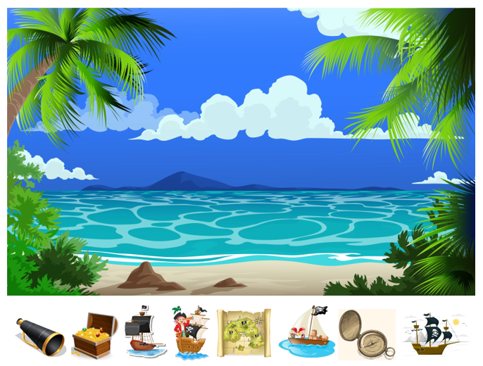 Match, Sort, Pattern, and Play- Pirate Themed Activity for Kids Digital Download