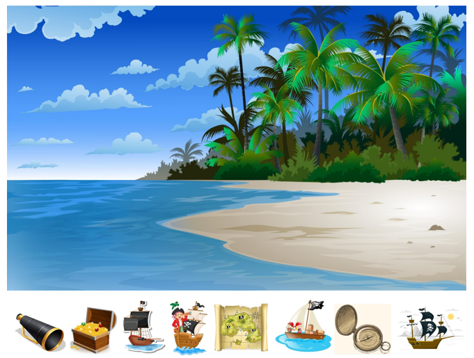 Match, Sort, Pattern, and Play- Pirate Themed Activity for Kids Digital Download